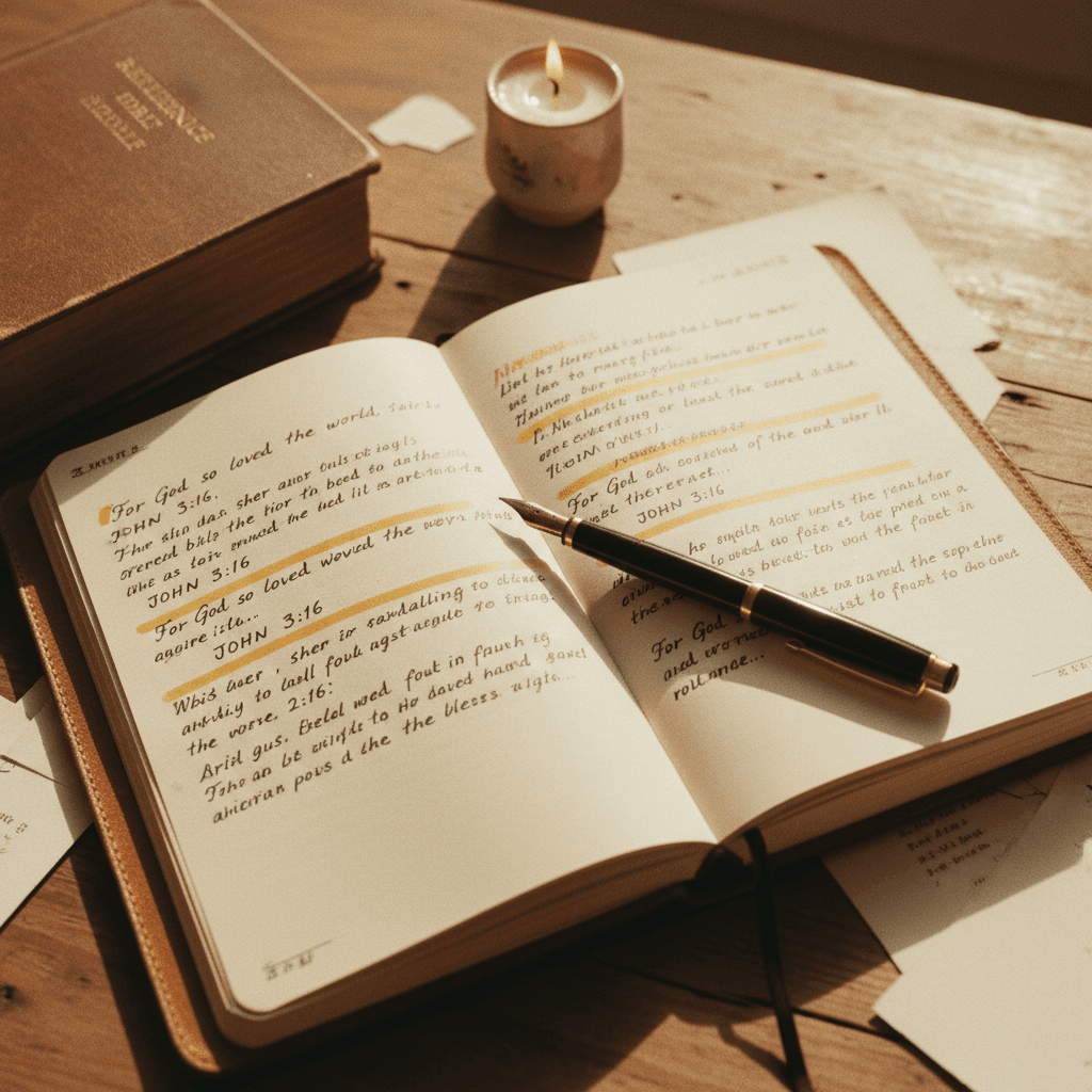 Student notes and biblical text study materials